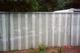 6' chain link with alternating slats