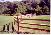 4ft high 3 rail split rail