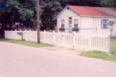 4' picket straight top with 4' gate and 8' double gate