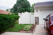 6' Georgetown (Square lattice) w/ Newport Arched Gate