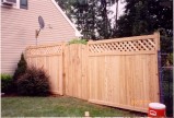 6ft Northern white Cedar tongue and groove with lattice