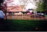 4ft Northern White Cedar, gothic pointed spaced picket