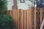 6' Red cedar shadowbox scalloped