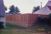 6' Red cedar dogear on a wall