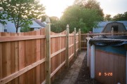 5' Red cedar scalloped solid and picket