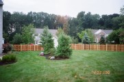 6' Red Cedar Shadowbox Domed Gothic Posts 